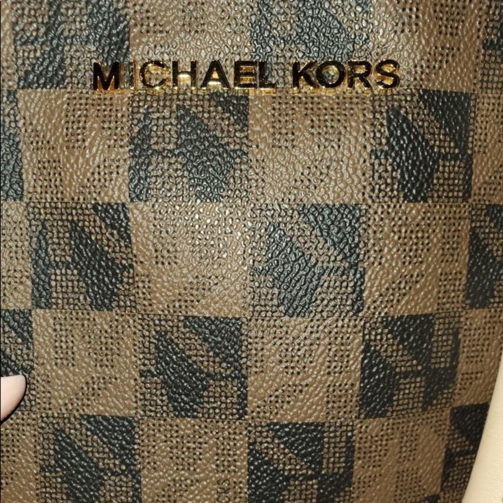 Plaid Micheal Kors tote bag - Picture 3 of 5